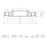 ANSI 300 Ib/sq.in.RF-CO
